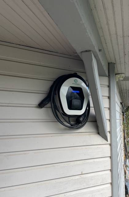 Installation borne de recharge